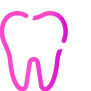 Icon of tooth under magnifying glass