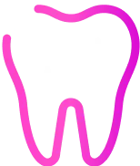 Icon of tooth with sparkles